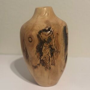 Spinning Aspen Studios Wood Vase